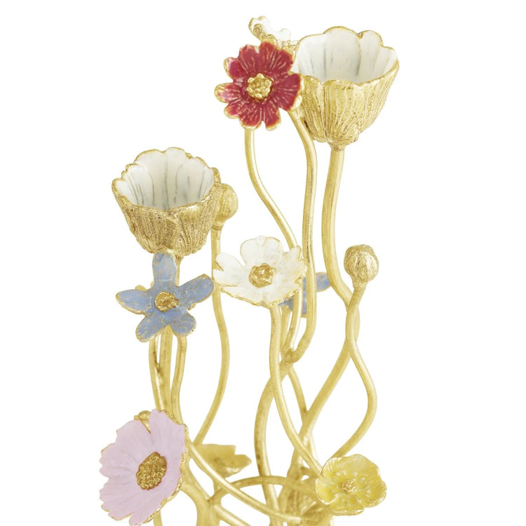 Wildflower candleholders, set of 2