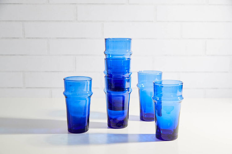 moroccan blue glasses