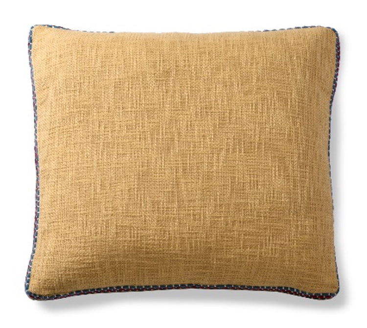 Basketweave Solid Blue Pillow 20x20 with insert