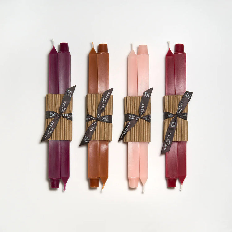 Candle, Square 16" Taper, Burnt Amber