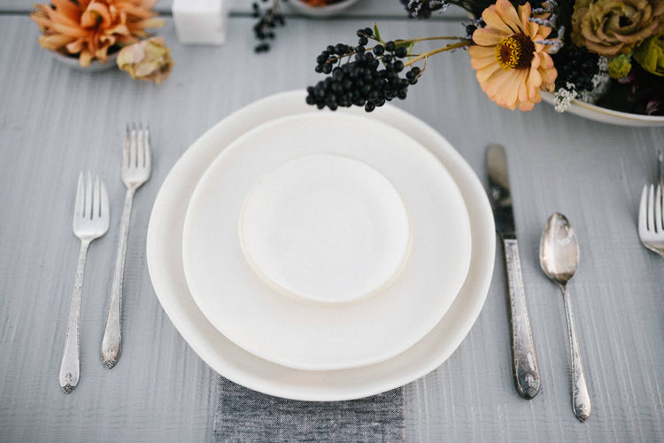 Bridget Dorr Ceramics Matte White Salad Plate