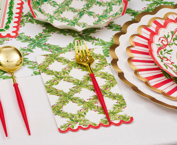 Holly Berry Guest Towels/20pk