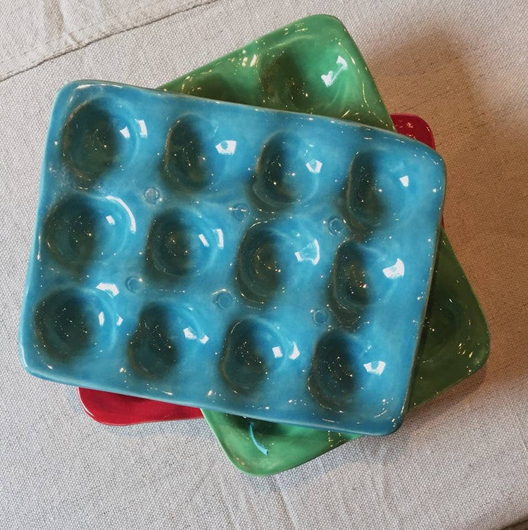Ceramic Egg Tray: Yellow
