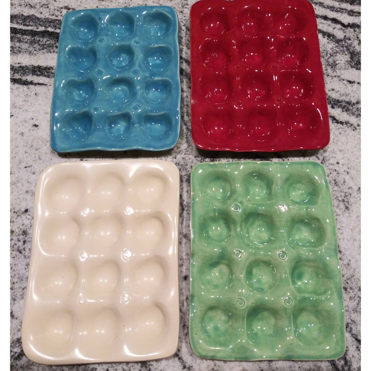 Ceramic Egg Tray: Yellow