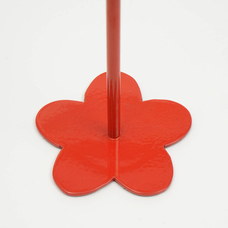 Floral Fusion Candle Holder, Red
