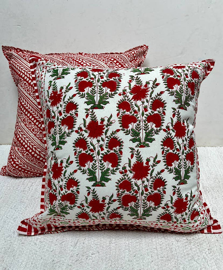 Pillow Printed 18" x 18" Firecracker Flower