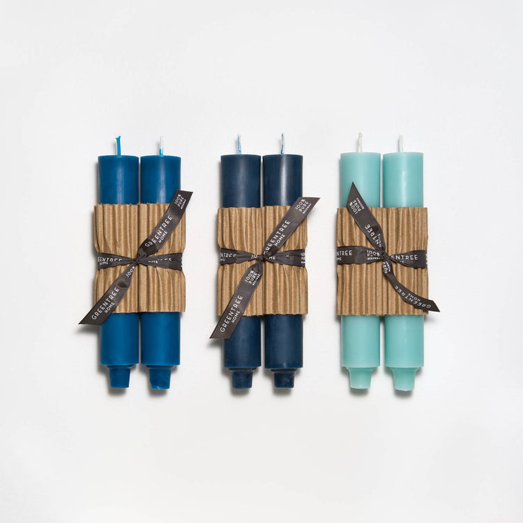 9" Column Tapers: Robin's egg blue