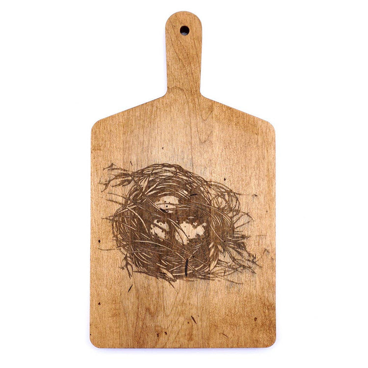 Artisan Maple Rectangle Handled Cheese Board-Laura Zindel: Hummingbird