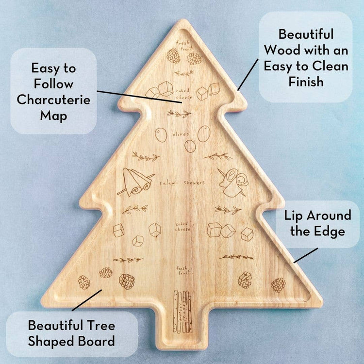 Meg Quinn Cheese Map Board | Charcu-Tree | 18"x15.33"