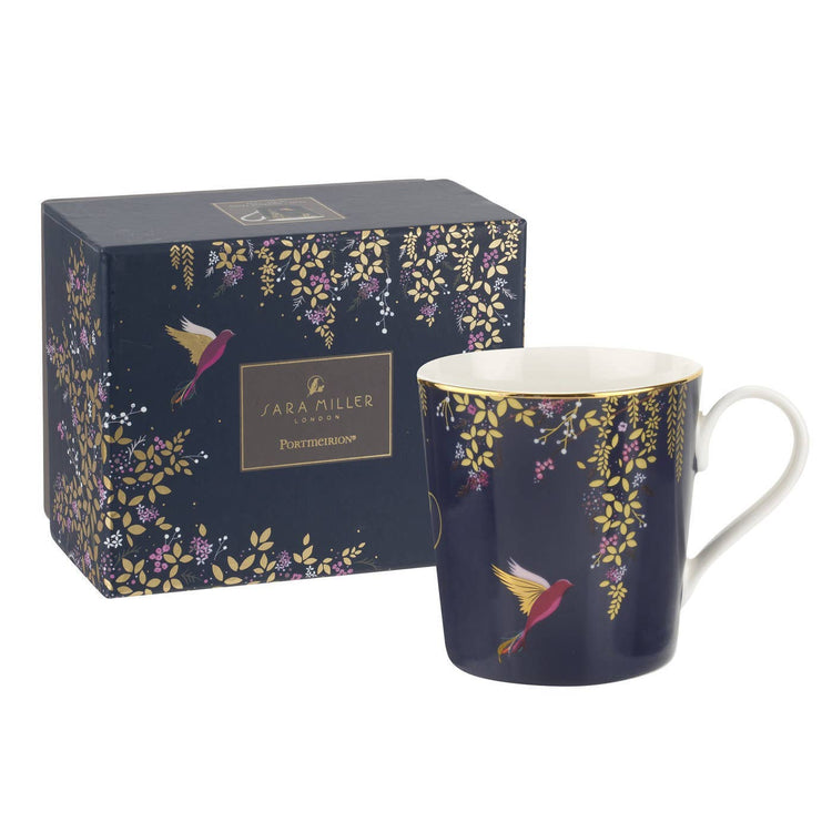 Chelsea Collection Mug - Navy 12 oz: Fine China 
 with 22ct gold / SM Chelsea Collection