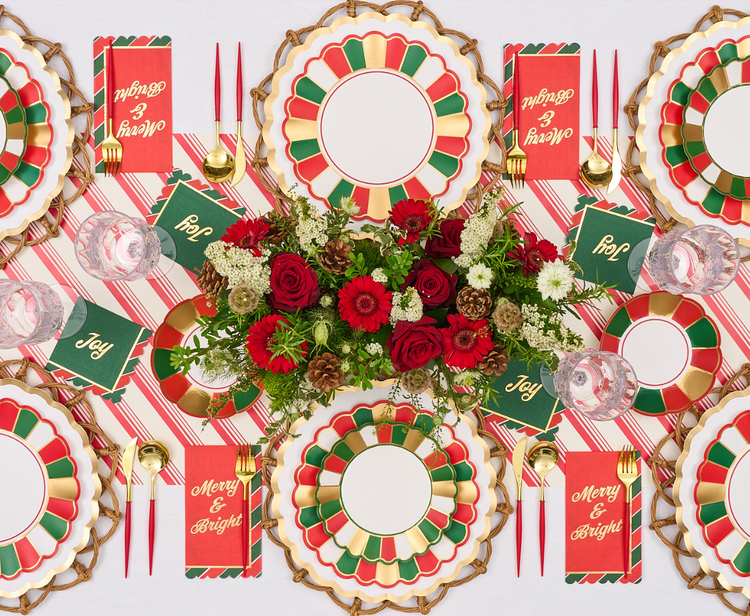 Joyful Christmas Salad Plates/8pk