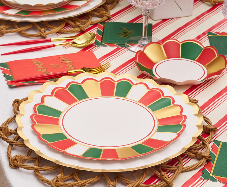 Joyful Christmas Dinner Plates/8pk