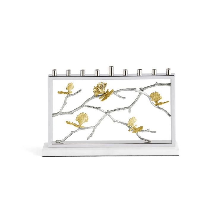 Butterfly ginkgo luxe menorah