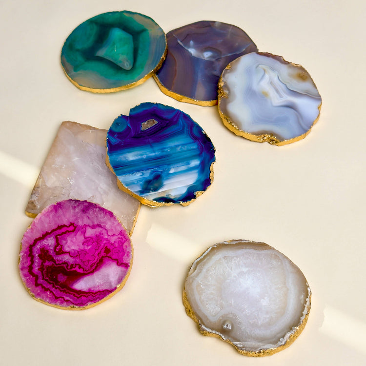 Coasters S/4 Salt Agate