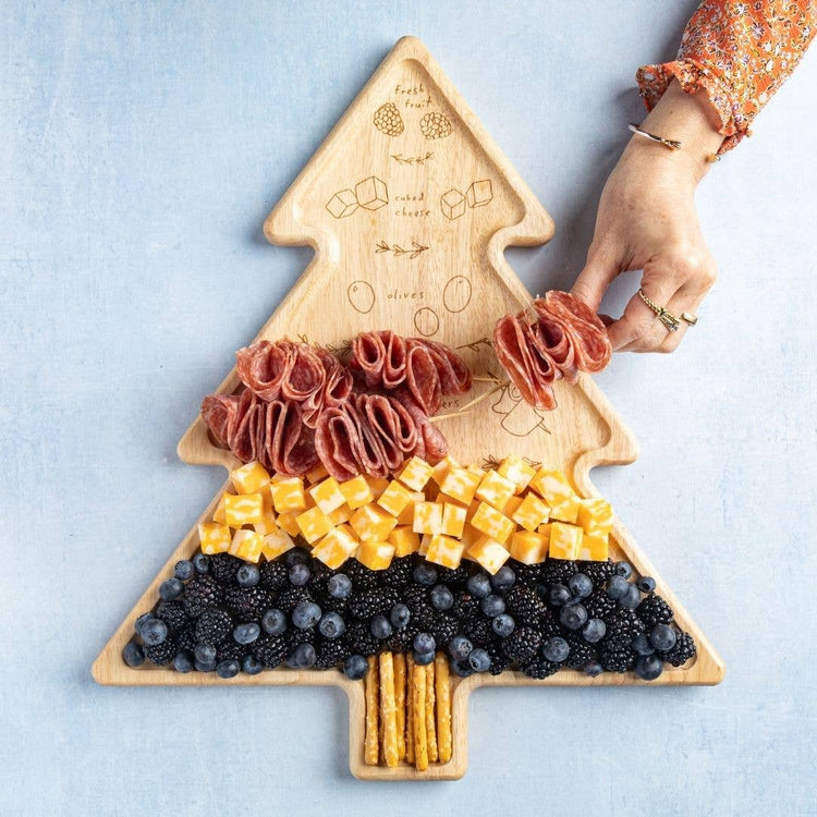 Meg Quinn Cheese Map Board | Charcu-Tree | 18"x15.33"