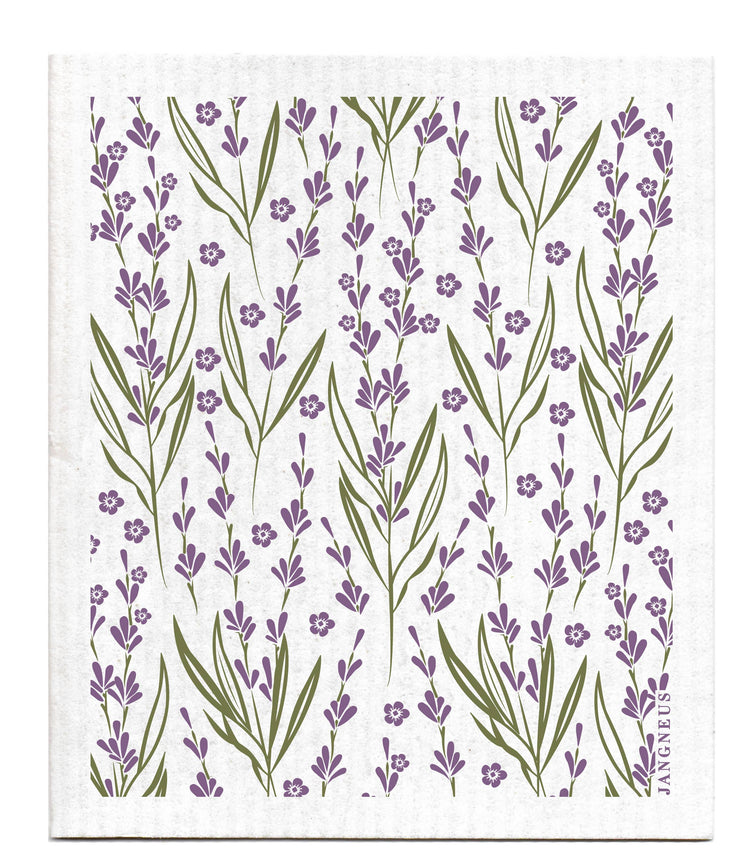 Green Lavender Swedish Dishcloth