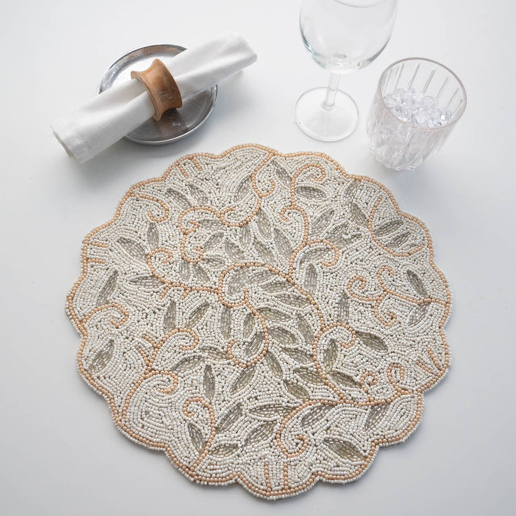 Beaded Botanicals Petal Placemat