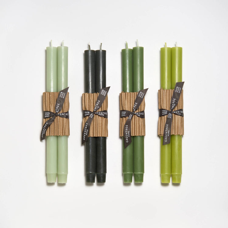 12" Church Tapers: Peacock