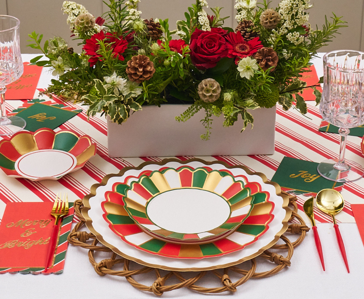 Joyful Christmas Salad Plates/8pk