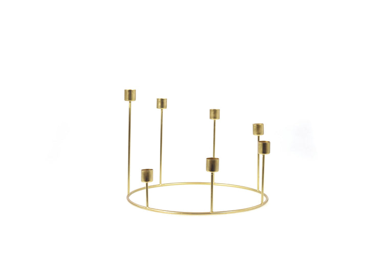 Kent Gold Candlestick Wreath, Large