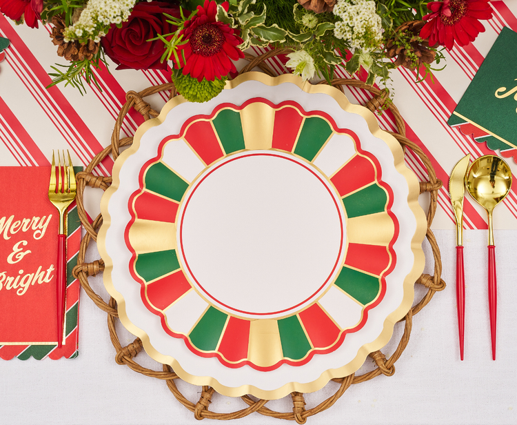 Joyful Christmas Dinner Plates/8pk