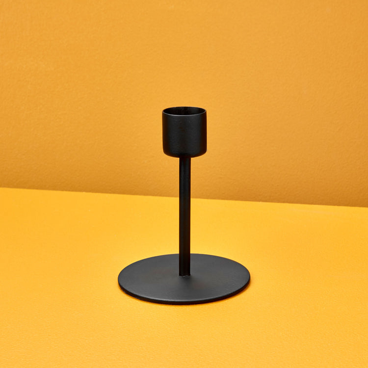 Kent Black Candlestick Holder