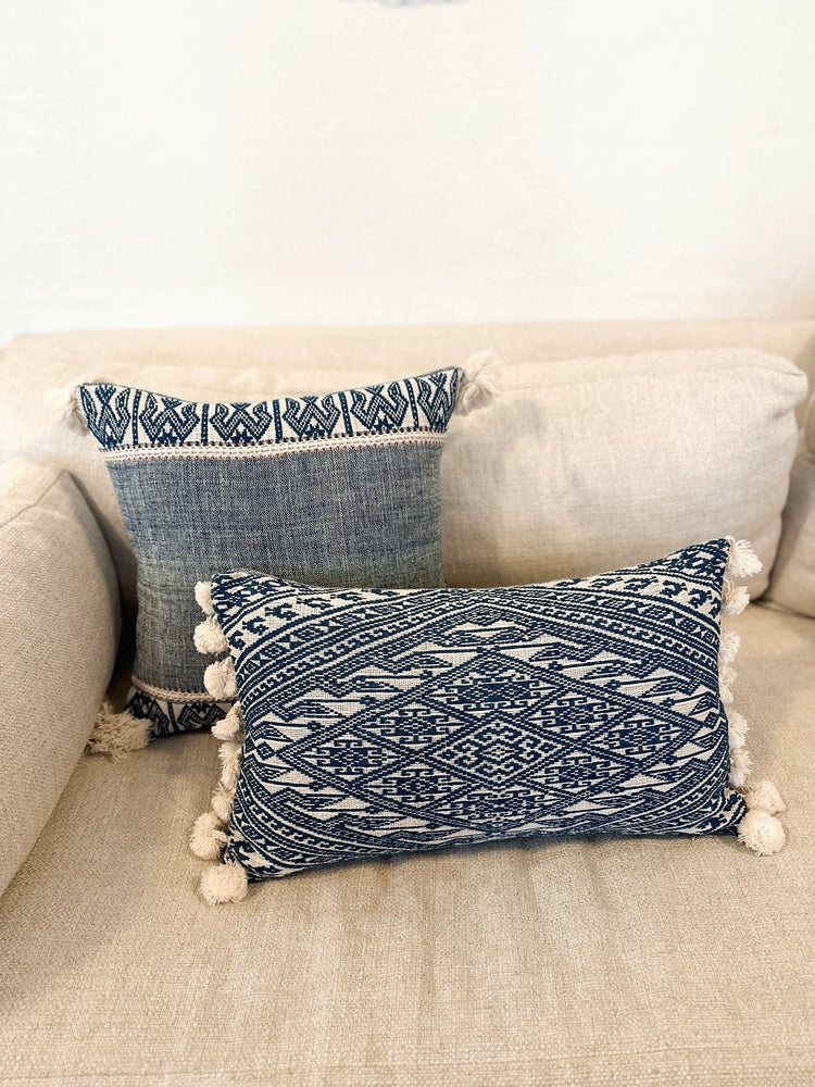 Lao Pillow, Blue