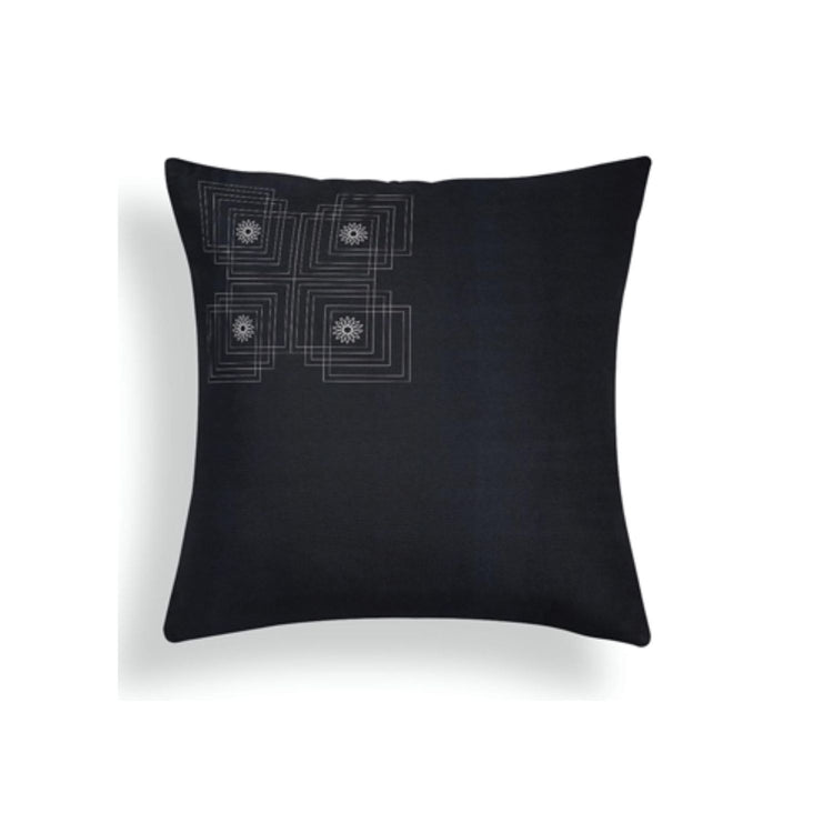 Eri Silk Pillow, Indigo 22"x22"