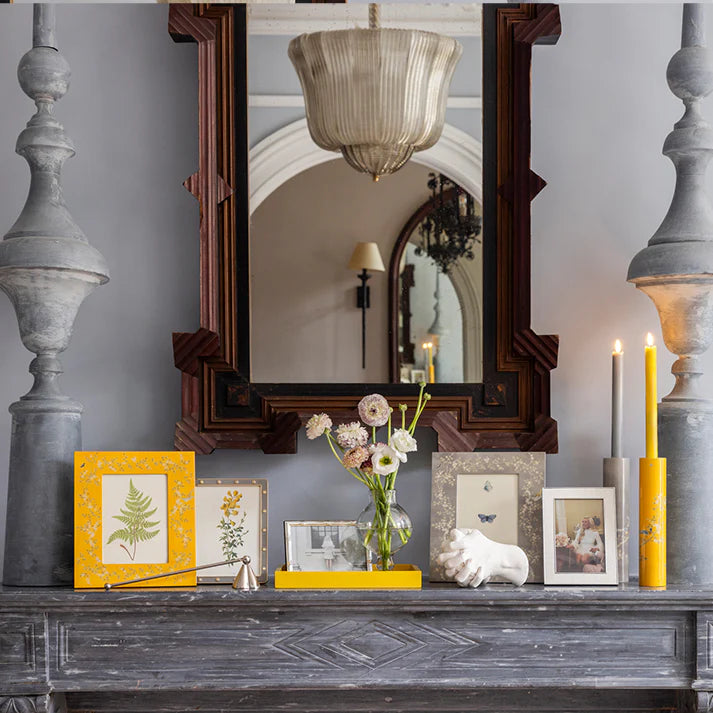 Chinoiserie Grey Photo Frame | Stylish Gift for Home
