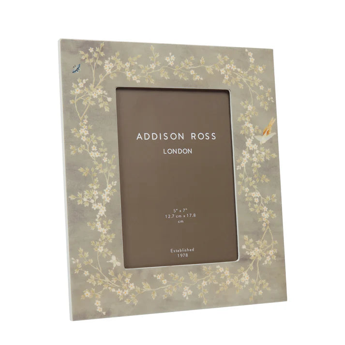Chinoiserie Grey Photo Frame | Stylish Gift for Home