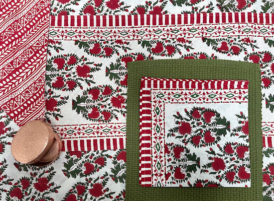Firecracker Flower Tablecloth 60x90 | Bold Table Decor
