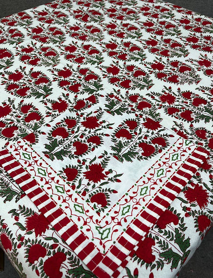 Firecracker Flower Tablecloth 60x90 | Bold Table Decor