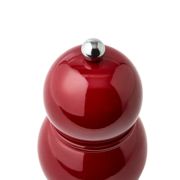 Salt Pepper Mill, Bobbin Chubbie Cherry Red, 12cm