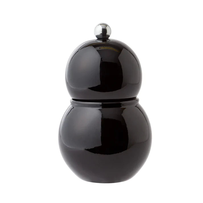 Salt Pepper Mill, Bobbin Chubbie, Black, 12cm