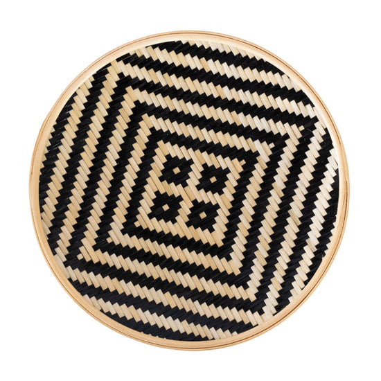 Hanoi Round Plate 8" | Handcrafted Bamboo Plate