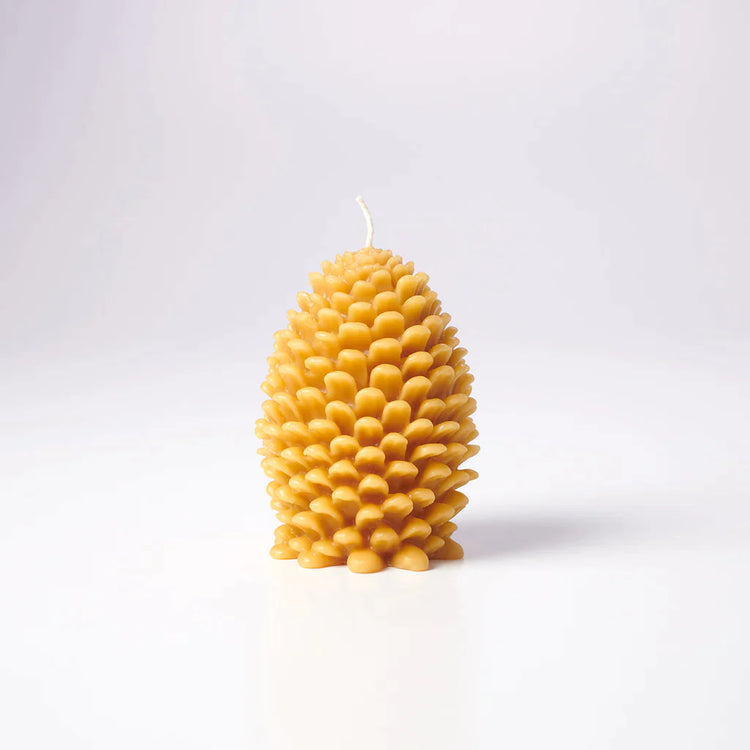 Candle, Large Pine Cone, Natural