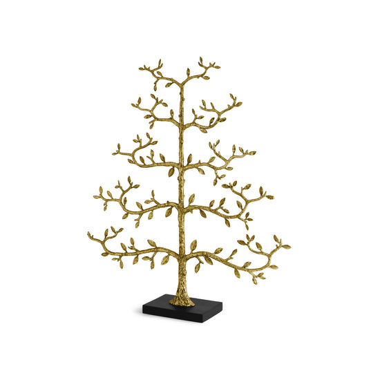 Michael Aram gold espalier Christmas ornament tree, metal with luxurious design, for refined decoration