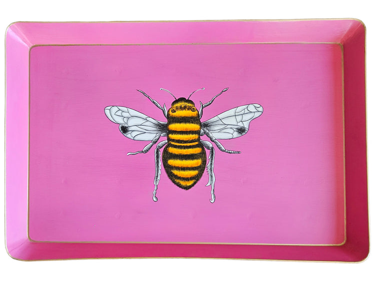 Decorative table, pink bee by Les Ottomans