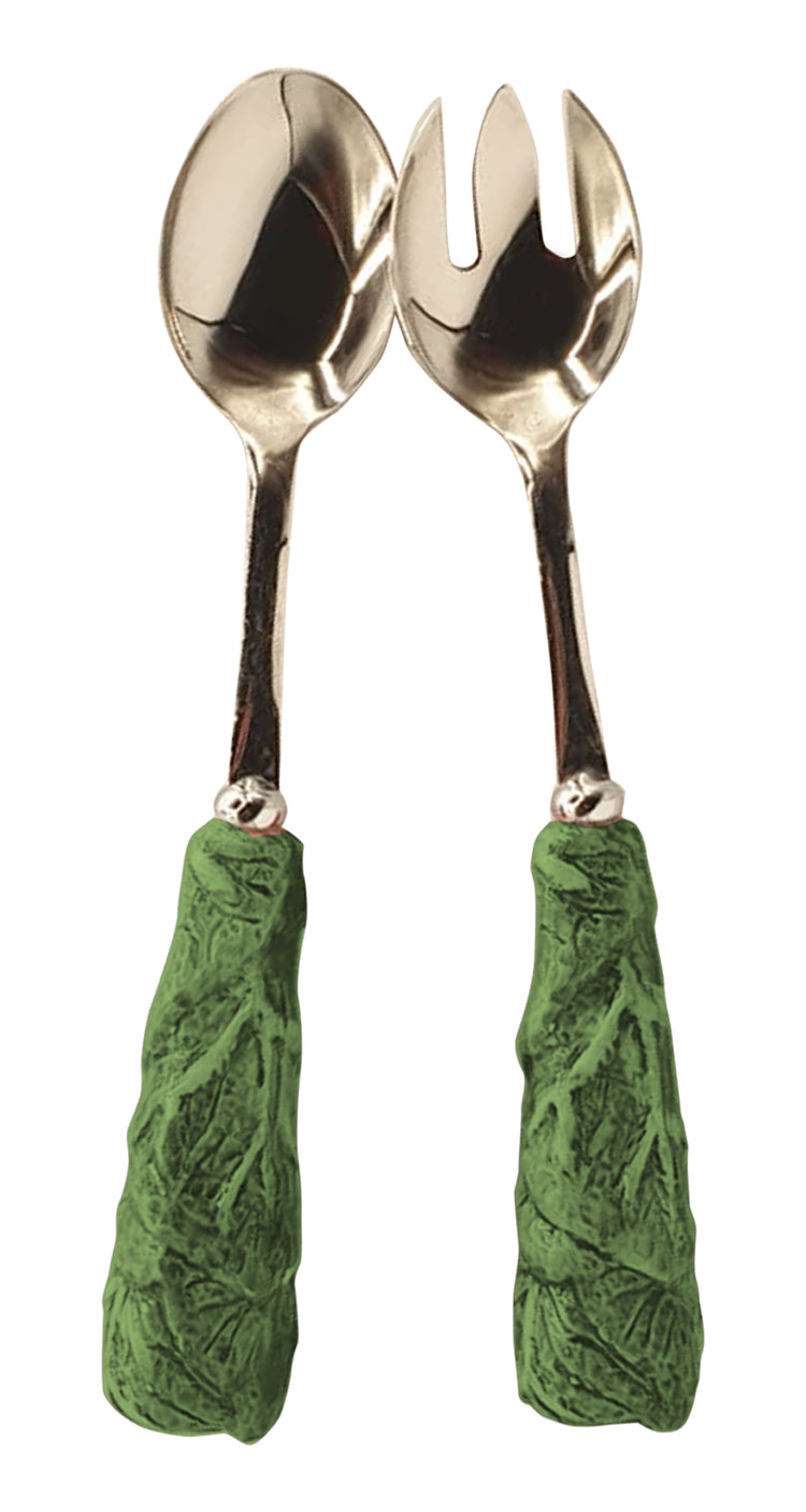 Radicchio cutlery, green by Les Ottomans