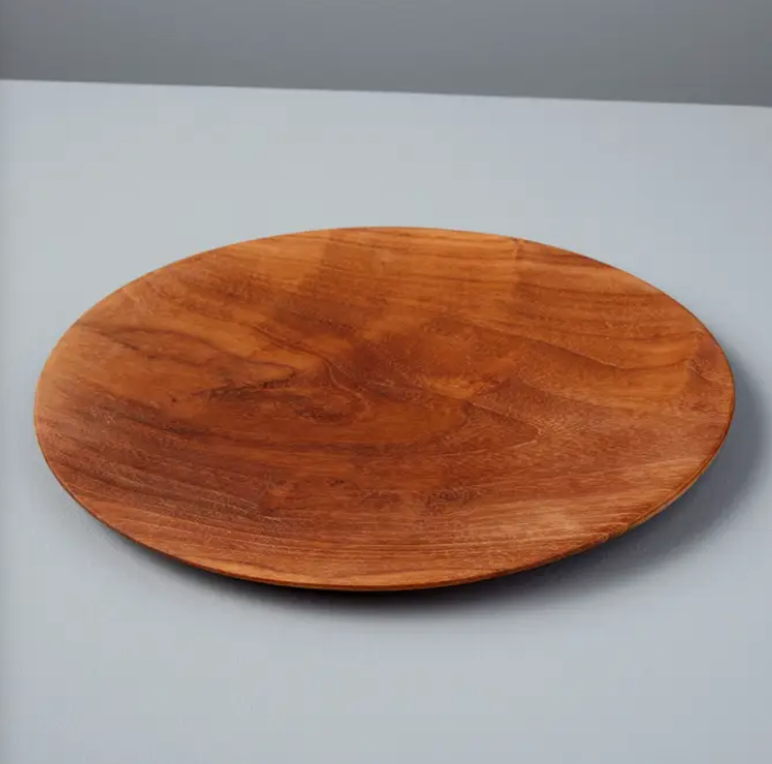 Medium Teak Round Plate