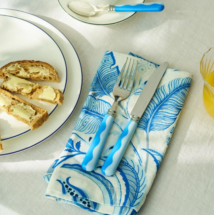 Wave Cutlery Periwinkle & Pale Blue