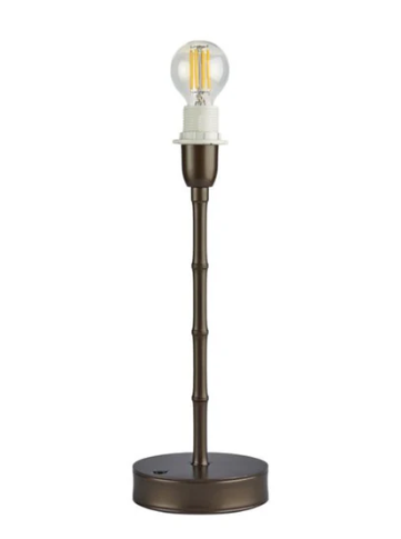Bamboo Lamp Base Bronze 12"