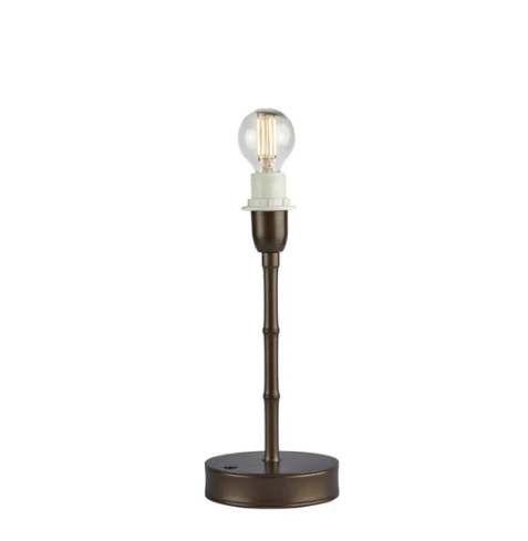 Bamboo Lamp Base Bronze 10"