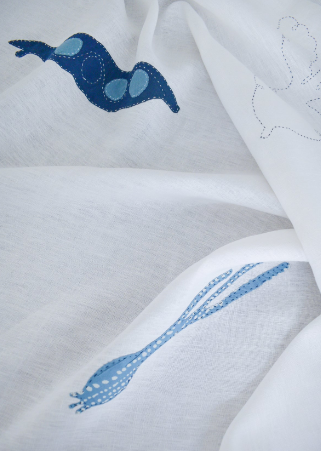 Market Tablecloth Blue 60x90