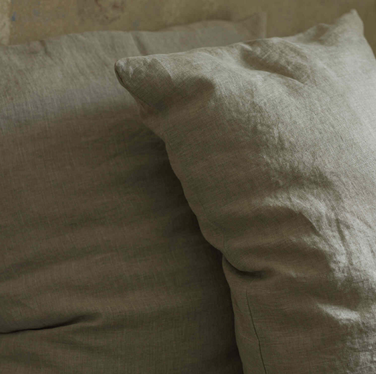 Washed Lithuanian Linen Pillowcase Melange 51x66 cm