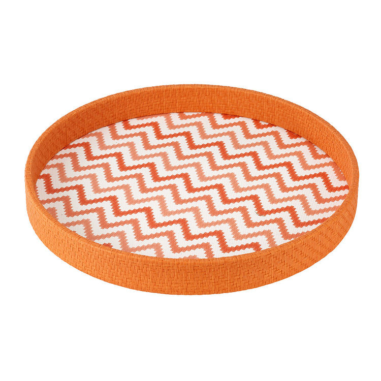 Tray, Ripple Round, Pumpkin