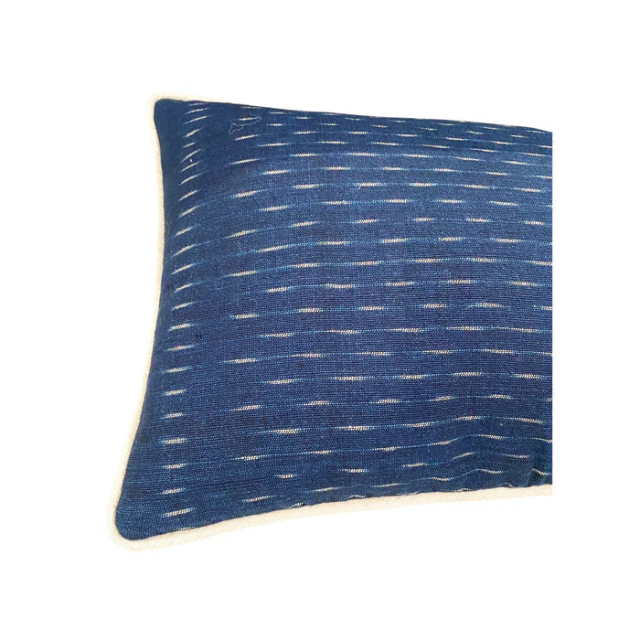 Vientiane Pillow, Lao Ikat, Indigo