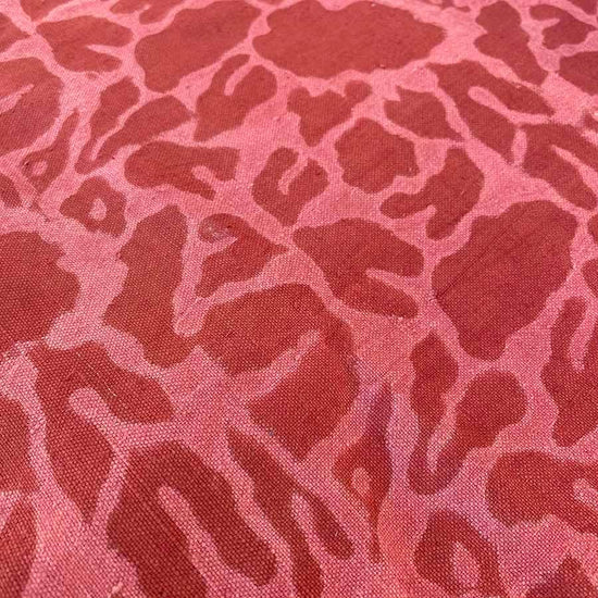 Yan Coral Floral 56" x 84" Block Print Table Cloth | Vibrant Style