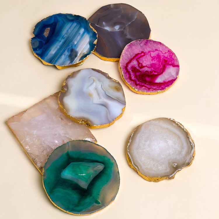 Coasters S/4 Salt Agate