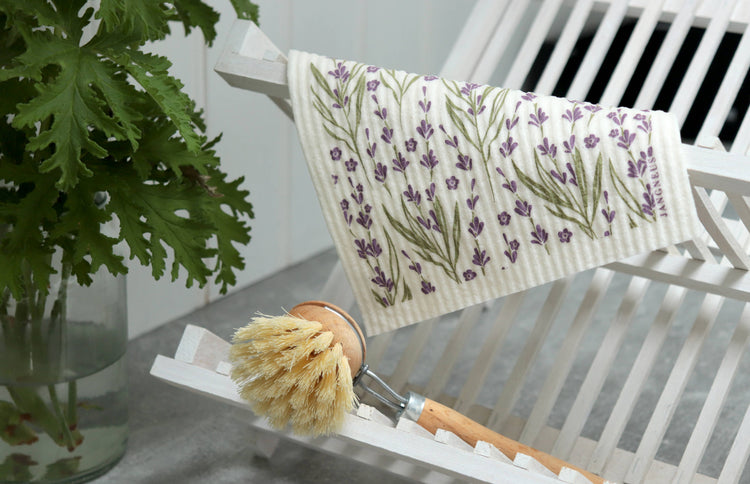 Green Lavender Swedish Dishcloth